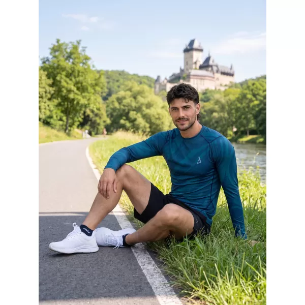  Мъжка първокласна функционална компресионна тениска с дълъг ръкав ALTISPORT VOJ/ALM072TR03 КЕРОСИН 