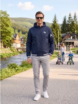 Мъжко яке ALTISPORT EGBERT ТЪМНО СИНЬО