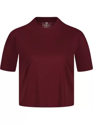 Дамски функционален кроп топ NORDBLANC NBSLF8028 БОРДО