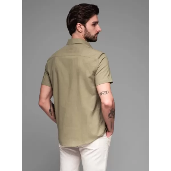  Риза OMBRE OM-SHSS-0167 МАСЛИНА 