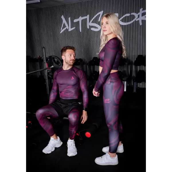  Дамски премиум функционален топ с дълъг ръкав ALTISPORT VOJ/ALW072TR04 ВИНЕНО-ЧЕРВЕНО 