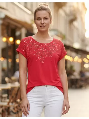 Дамска тениска ALTISPORT ESTIE ЧЕРВЕНО