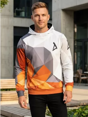 Мъжки функционална суитчър премия ALTISPORT VOJ/ALM007MI01 ОРАНЖЕВО/СИВО