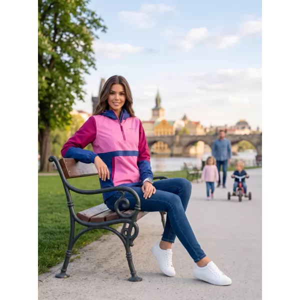  Дамско яке ALTISPORT ELENE РОЗОВО/БОРДО 