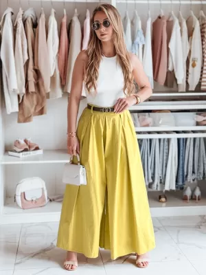 Дамски панталони DSTREET FLOWES UY2589 АМБЪР