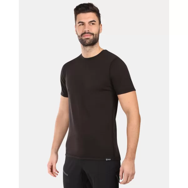  Мъжки t -риза от мерино вълна KILPI SLOPER-M YM0311KI ЧЕРНО 