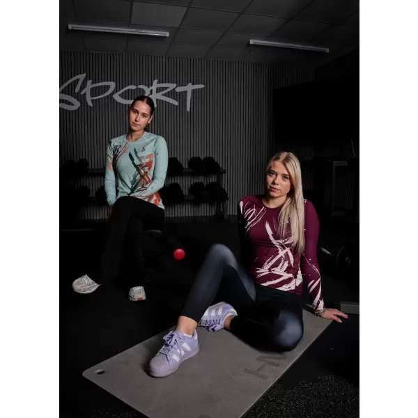  Дамска първокласна функционална тениска с дълъг ръкав ALTISPORT VOJ/ALW074TR03 РУДА 