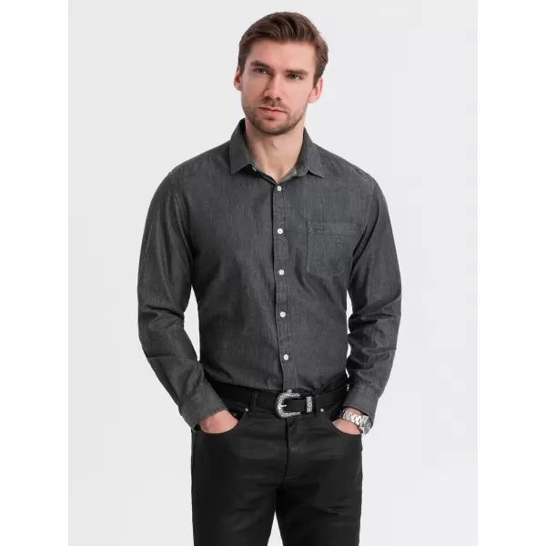  Риза OMBRE OM-SHDS-0181 ЧЕРНО 