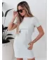 Рокля DSTREET RIBBINA EY2577 СВЕТЛО СИВО