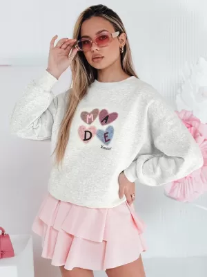 Дамска суитчър DSTREET MADELIN BY1459 СВЕТЛО СИВО