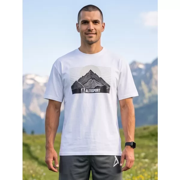  Мъжка тениска ALTISPORT ALM188812 БЯЛО 