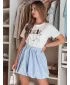 Дамска пола DSTREET PUFFELLA CY0502 СВЕТЛО СИНЬО