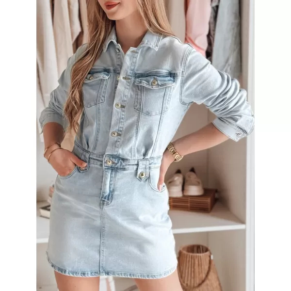  Рокля DSTREET JENSAGA EY2592 СИНЬО 