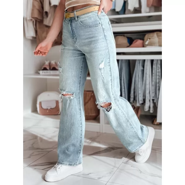  Дамски панталони DSTREET STYLLEG UY2491 СИНЬО 