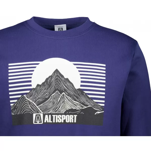  Мъжки суичър ALTISPORT ALM188406 СРЕДНОЩНО СИНЬО 