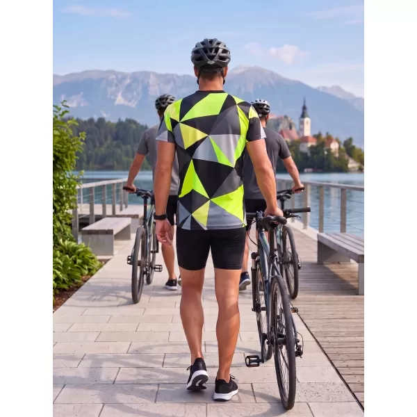  Мъжки функционални t -риза Premium Plus ALTISPORT VOJ/ALM007TR02 ЧЕРНО/ФЛУО ЖЪЛТО 
