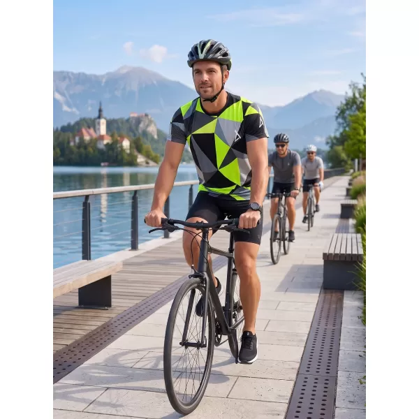  Мъжки функционални t -риза Premium Plus ALTISPORT VOJ/ALM007TR02 ЧЕРНО/ФЛУО ЖЪЛТО 