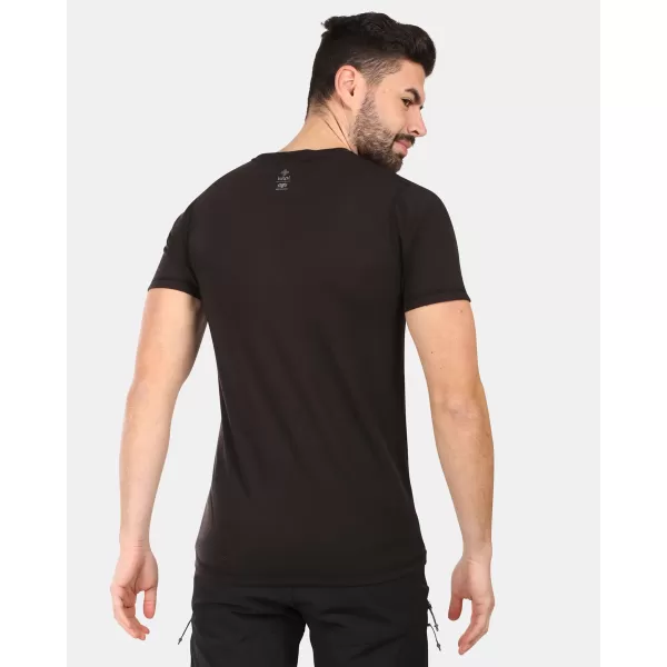  Мъжки t -риза от мерино вълна KILPI SLOPER-M YM0311KI ЧЕРНО 