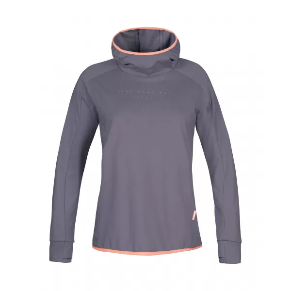  Дамска суитчър HANNAH NYMA HOODY СИВ ХРЕБЕТ МЕЛ 