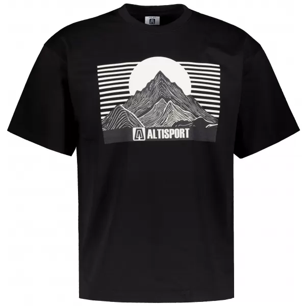  Мъжка тениска ALTISPORT ALM188812 ЧЕРЕН 