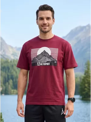 Мъжка тениска ALTISPORT ALM188812 ГРАНАТ