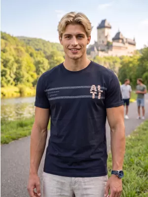 Мъжка тениска ALTISPORT EBEN ЧЕРЕН