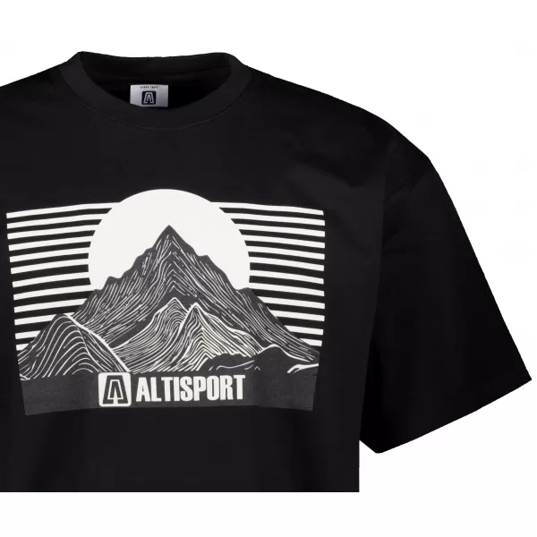  Мъжка тениска ALTISPORT ALM188812 ЧЕРЕН 