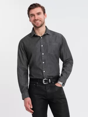 Риза OMBRE OM-SHDS-0181 ЧЕРНО
