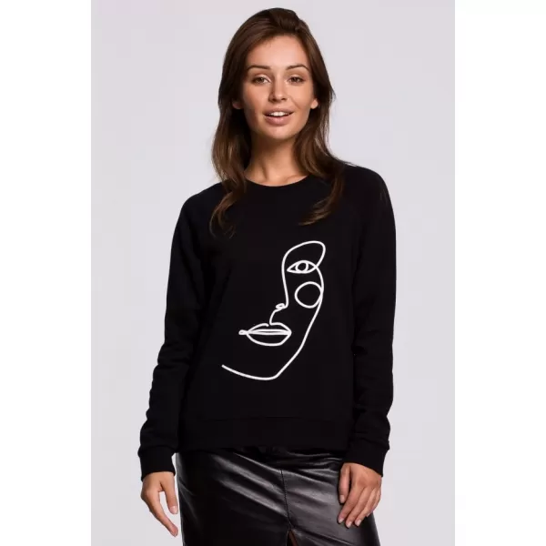  Дамски суичър BEWEAR B167 ЧЕРЕН 