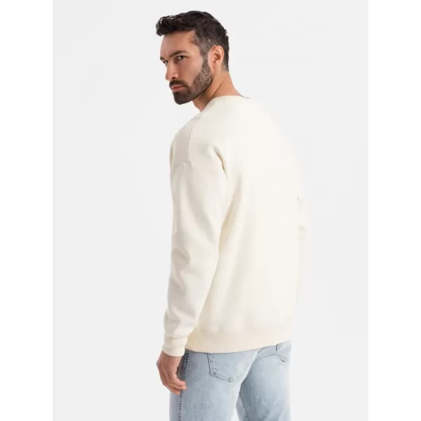  Мъжки суичър OMBRE OU-SNBC-0104 КРЕМ 