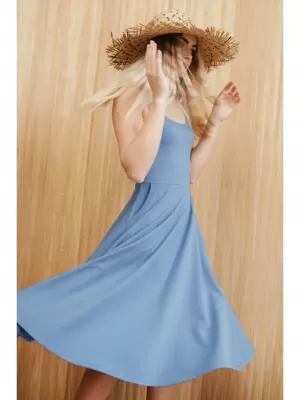 Рокля BEWEAR B218 СИНЬО