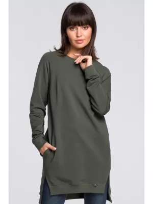 Дамски суичър BEWEAR B101 ВОЕННО ЗЕЛЕНО
