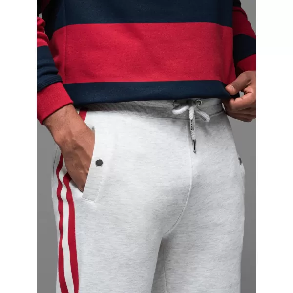  Мъжки анцузи OMBRE OM-PASK-0258 СИВ МЕЛАНЖ 