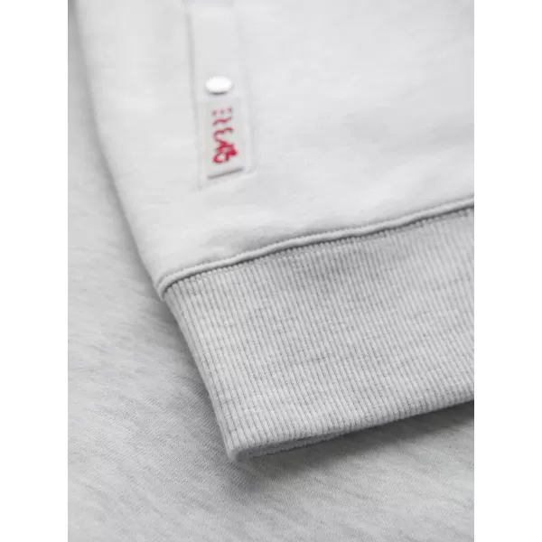  Мъжки суичър OMBRE OM-SSZP-0219 СИВ МЕЛАНЖ 