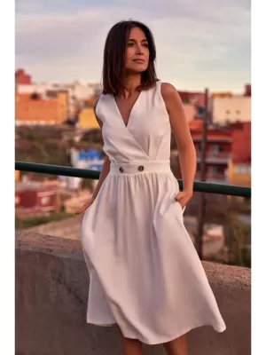 Рокля STYLOVE S224 ЕКРЮ