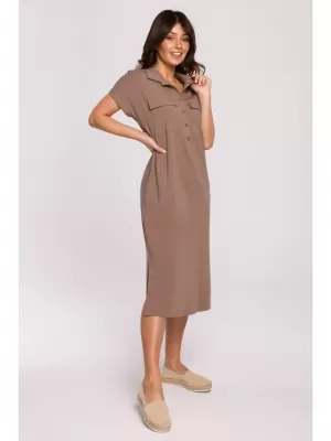 Рокля BEWEAR B222 КАКАО