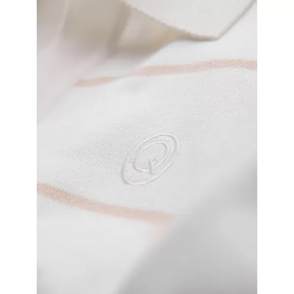  Мъжки t -риза с яка OMBRE OM-POSS-0145 БЯЛО И БЕЖОВО 