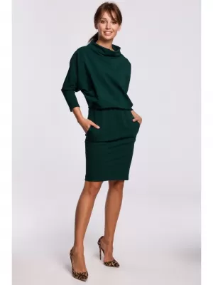 Рокля BEWEAR B175 ТЪМНО ЗЕЛЕНО