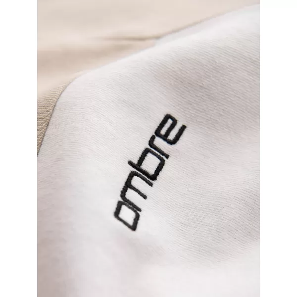 Мъжки суичър OMBRE OM-SSNZ-0225 БЕЖОВО 