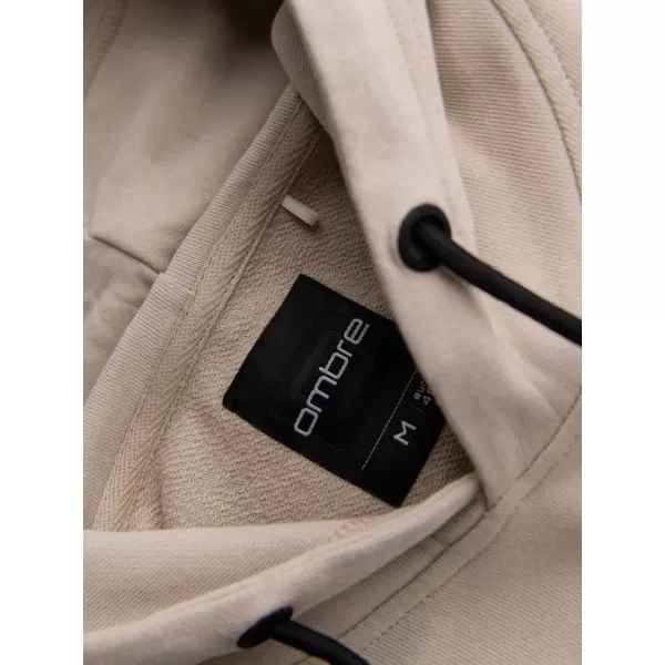  Мъжки суичър OMBRE OM-SSNZ-0225 БЕЖОВО 