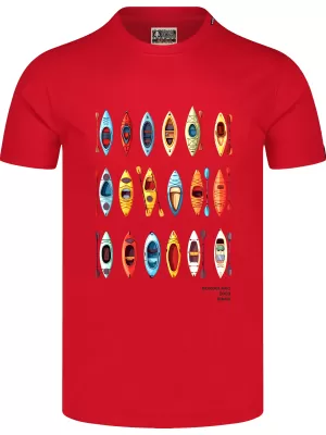 Мъжка тениска NORDBLANC CANOE NBSMT8155 ЧЕРВЕНО