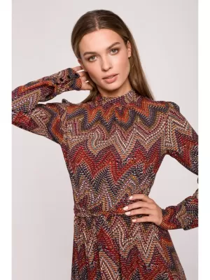 Рокля STYLOVE S291 КАФЯВО