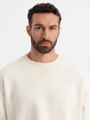Мъжки суичър OMBRE OU-SNBC-0104 КРЕМ