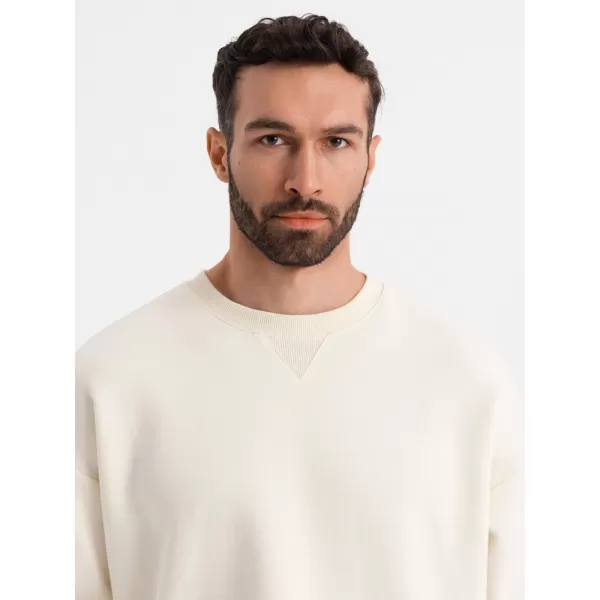  Мъжки суичър OMBRE OU-SNBC-0104 КРЕМ 