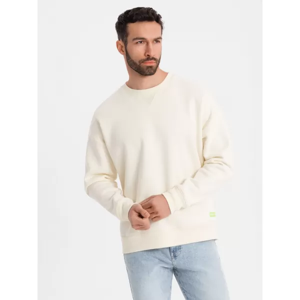  Мъжки суичър OMBRE OU-SNBC-0104 КРЕМ 