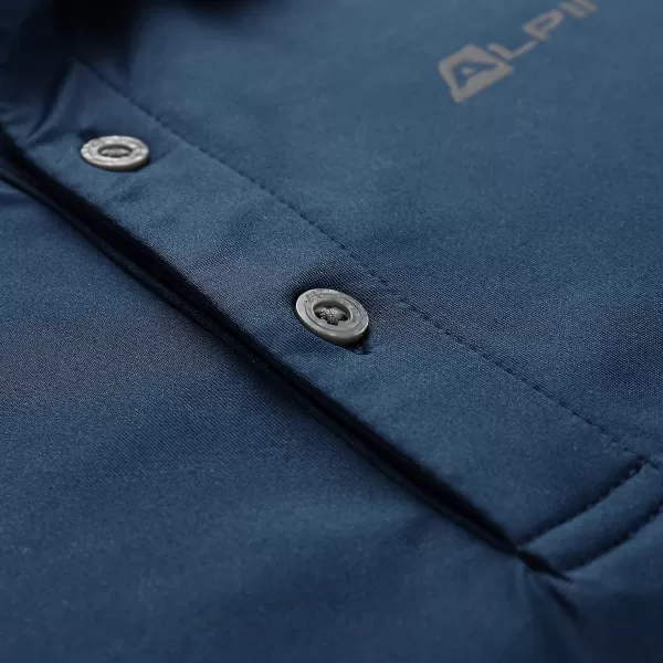  Мъжки t -риза с яка ALPINE PRO COOWEL 2 СИНЬО 
