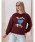 Дамска суитчър DSTREET FEELME BY1474 БОРДЕ