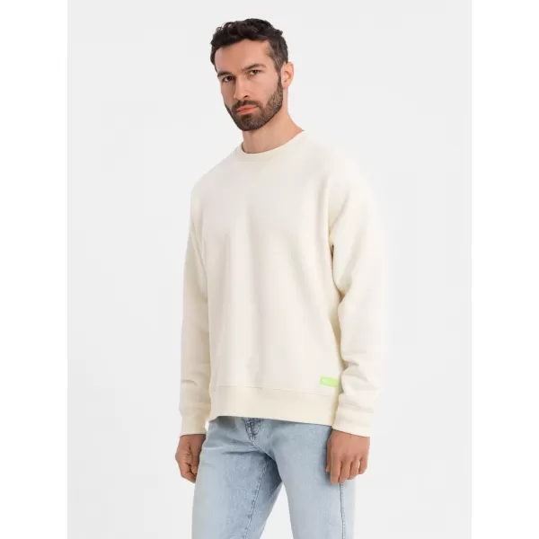  Мъжки суичър OMBRE OU-SNBC-0104 КРЕМ 
