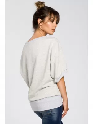 Дамска блуза BEWEAR B048 СВЕТЛО СИВО