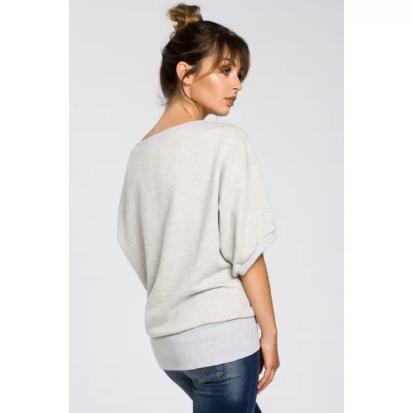  Дамска блуза BEWEAR B048 СВЕТЛО СИВО 